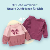 Pullover aus Strick mit Schleifen-Motiv, rosa, Gr. 74, 1 St