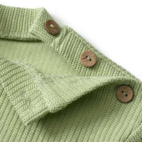 Pullover mit Ripp-Struktur, grün, Gr. 68, 1 St