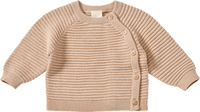 Pullover mit Wickelschnitt & Raglan-Ärmel, beige, Gr. 68, 1 St
