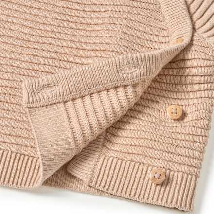 Pullover mit Wickelschnitt & Raglan-Ärmel, beige, Gr. 68, 1 St