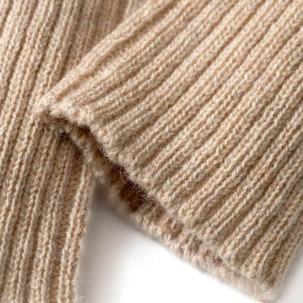 Polswarmers van biologische wol, beige, 1 stuk