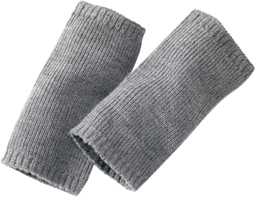 Pulswärmer aus Bio-Wolle, grau, 1 St