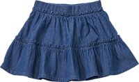 Rock aus Jeans-Stoff & mit Rüschen, blau, Gr. 122, 1 St ALANA