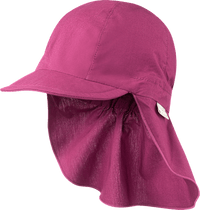 Schirmmütze mit Nackenschutz, lila, Gr. 54/55, 1 St