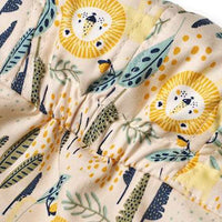 Schirmmütze mit Nackenschutz & Löwen-Muster, beige + grün, Gr. 50/51, 1 St ALANA