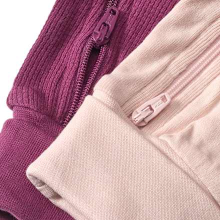 Schlafanzüge mit Herz-Motiv, pink + lila, Gr. 74/80, 2 St