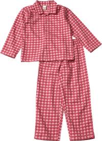ALANA Schlafanzug aus Flanell mit Karo-Muster, rot, Gr. 110/116, 1 St