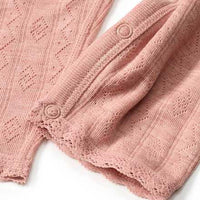 Schlafanzug aus Wolle-Seide mit Ajour-Struktur, rosa, Gr. 62/68, 1 St