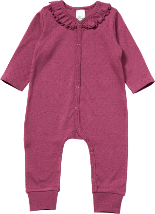 Pyjama met opengewerkte structuur, paars, maat 74/80, 1 stuk