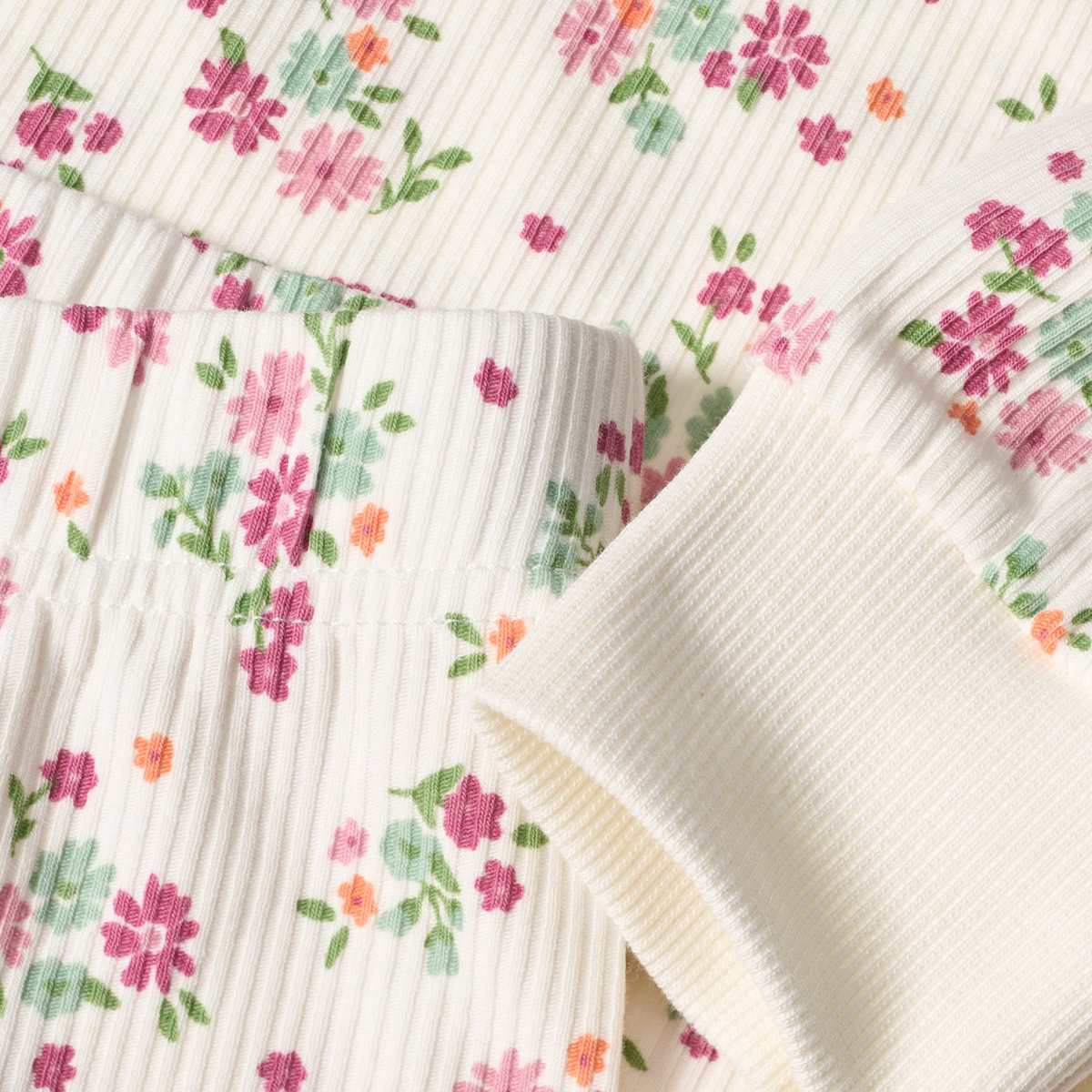 ALANA Schlafanzug mit Blumen-Muster, weiß, Gr. 122/128, 1 St