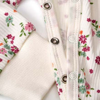 Schlafanzug mit Blumen-Muster, weiß, Gr. 86/92, 1 St