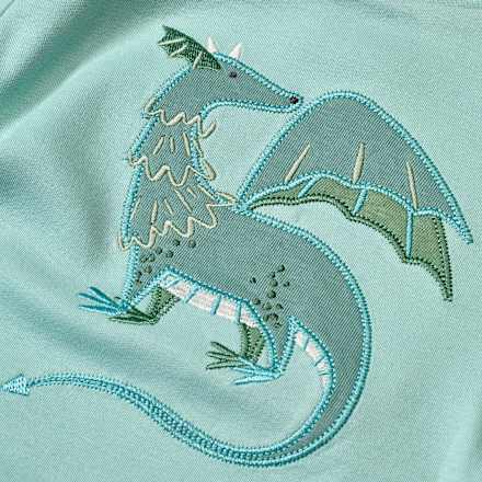 Schlafanzug mit Drachen-Motiv, blau, Gr. 98/104, 1 St