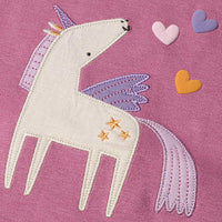 Schlafanzug mit Einhorn-Motiv, rosa, Gr. 110/116, 1 St