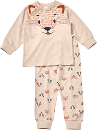 ALANA Schlafanzug mit Fuchs-Motiv, beige, Gr. 98/104, 1 St