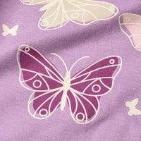 Schlafanzug mit Glow-in-the-Dark Schmetterlings-Motiv, lila, Gr. 122/128, 1 St