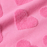 Schlafanzug mit Herz-Muster, aus Frottee rosa, Gr. 92, 1 St