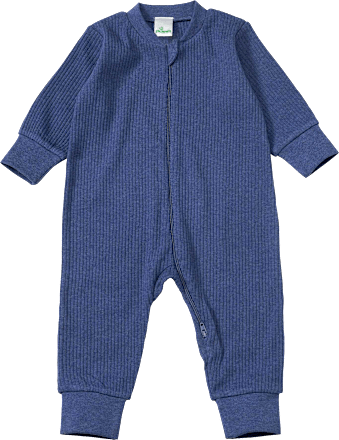 Pyjama met ribstructuur, blauw, maat 86/92, 1 stuk