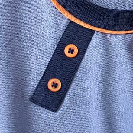 Schlafanzug mit Skateboard-Motiv, blau, Gr. 104, 1 St ALANA