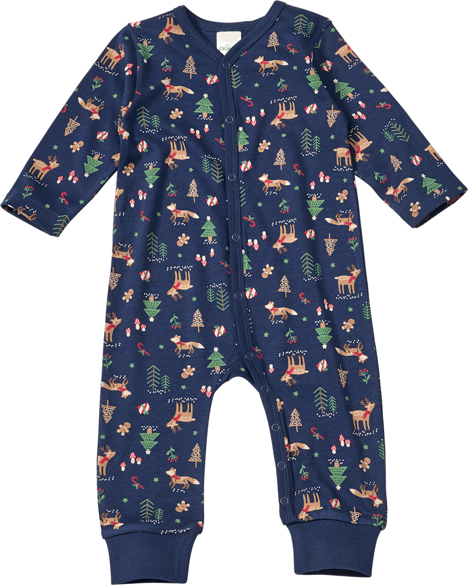 ALANA Schlafanzug mit Weihnachts-Muster, blau, Gr. 86/92, 1 St