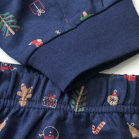 ALANA Schlafanzug mit Weihnachts-Muster, blau, Gr. 92, 1 St