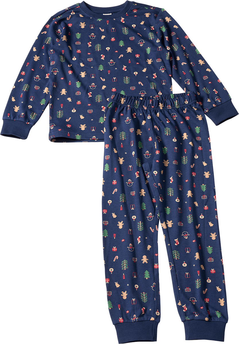 ALANA Schlafanzug mit Weihnachts-Muster, blau, Gr. 92, 1 St