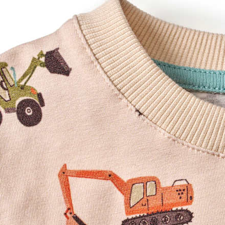 Schlafanzug Pro Climate mit Baustellenfahrzeug-Muster, beige, Gr. 92, 1 St ALANA