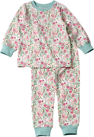Schlafanzug Pro Climate mit Blumen-Muster, weiß, Gr. 98, 1 St ALANA