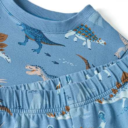 Schlafanzug Pro Climate mit Dino-Muster, blau, Gr. 92, 1 St