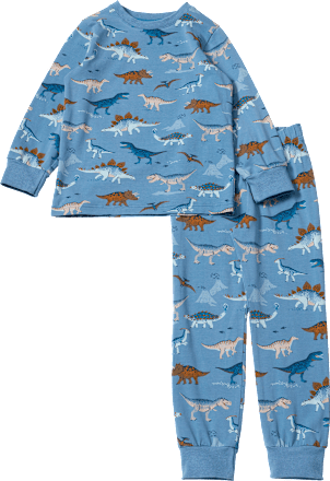 Schlafanzug Pro Climate mit Dino-Muster, blau, Gr. 92, 1 St