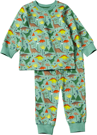 Schlafanzug Pro Climate mit Dino-Muster, grün, Gr. 104, 1 St ALANA