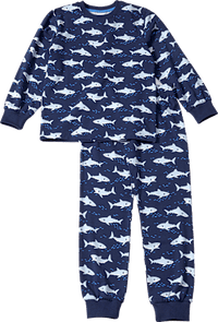 Schlafanzug Pro Climate mit Haifisch-Muster, blau, Gr. 104, 1 St