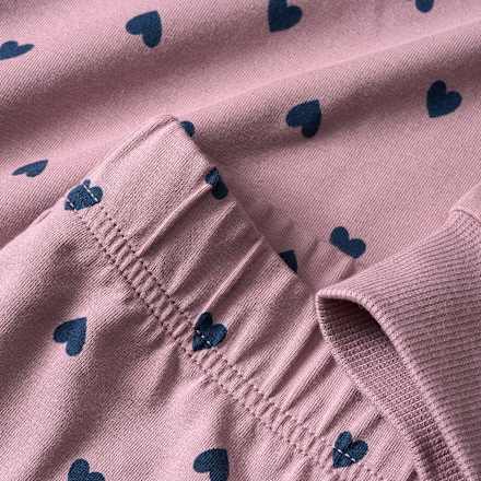 Pro Climate pyjama met hartjespatroon, paars, maat 110/116, 1 stuk