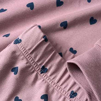 Pro Climate pyjama met hartjespatroon, paars, maat 110/116, 1 stuk