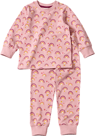 Schlafanzug Pro Climate mit Regenbogen-Muster, rosa, Gr. 92, 1 St ALANA