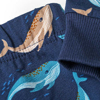 Schlafanzug Pro Climate mit Wal-Muster, blau, Gr. 104, 1 St ALANA