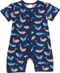 Schlafanzug Pro Climate mit Wal-Muster, blau, Gr. 74/80, 1 St ALANA