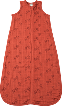 Schlafsack 0,5 TOG aus Musselin mit Löwen-Muster, rotbraun, 130 cm, 1 St
