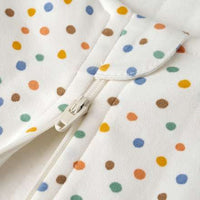 Schlafsack 1,5 TOG mit Punkte-Muster, weiß, 90 cm, 1 St ALANA