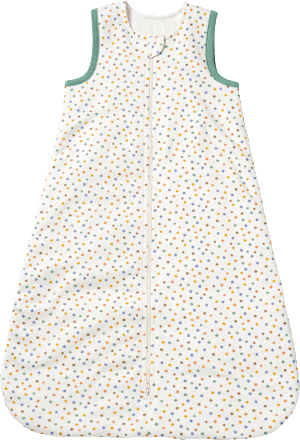 Schlafsack 1,5 TOG mit Punkte-Muster, weiß, 90 cm, 1 St ALANA