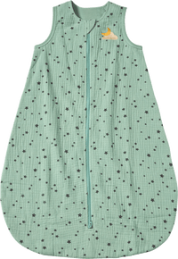 ALANA Schlafsack 1 TOG aus Musselin mit Stern-Muster, grün, 90 cm, 1 St