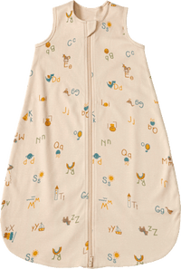 Schlafsack 1 TOG mit ABC-Muster, beige, 90 cm, 1 St ALANA