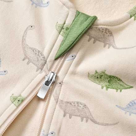 Schlafsack 1 TOG mit Dinosaurier-Muster, beige, 80 cm, 1 St ALANA