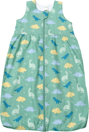 Schlafsack 1 TOG mit Dinosaurier-Muster, grün, 70 cm, 1 St ALANA