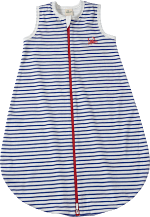 Schlafsack 1 TOG mit Krebs-Applikation, blau & weiß, 80 cm, 1 St ALANA