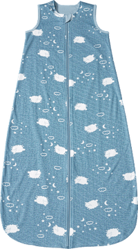Schlafsack 1 TOG mit Schaf-Muster, blau, 110 cm, 1 St ALANA