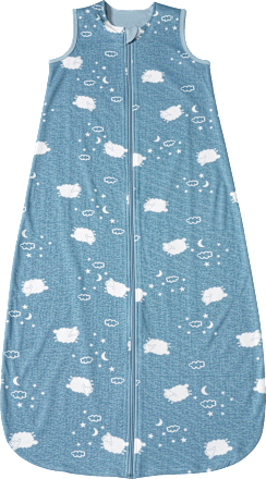 Schlafsack 1 TOG mit Schaf-Muster, blau, 110 cm, 1 St ALANA