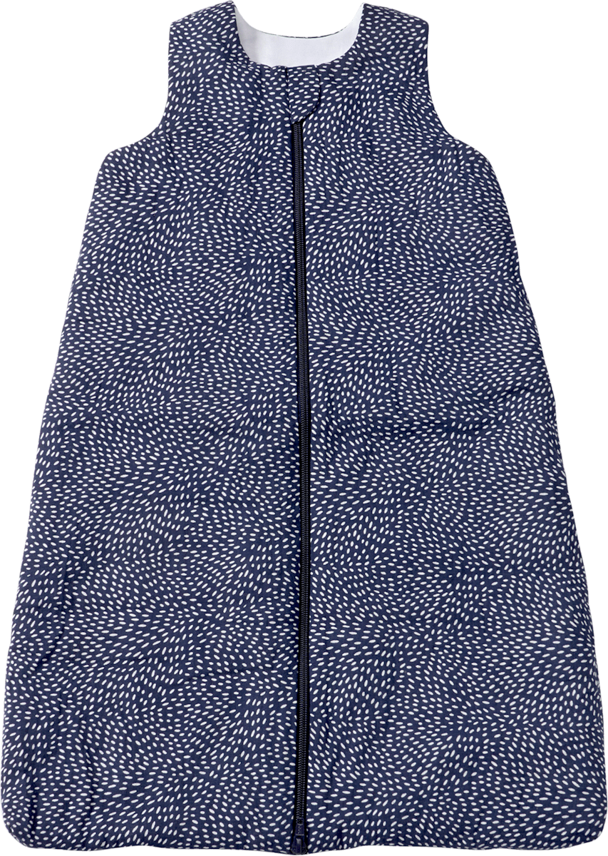 ALANA Schlafsack 2 TOG aus Musselin mit Punkte-Muster, blau, 90 cm, 1 St