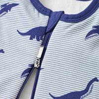 Schlafsack 2 TOG mit Dino-Muster, blau, 80 cm, 1 St