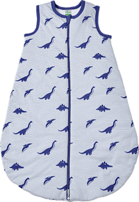 Schlafsack 2 TOG mit Dino-Muster, blau, 90 cm, 1 St