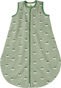 Schlafsack 2 TOG mit Fuchs-Muster, grün, 70 cm ALANA